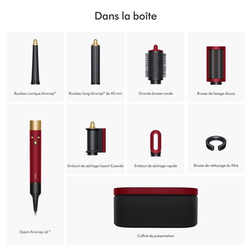 Dyson Airwrap i.d (édition St Valentin Velours rouge et or)